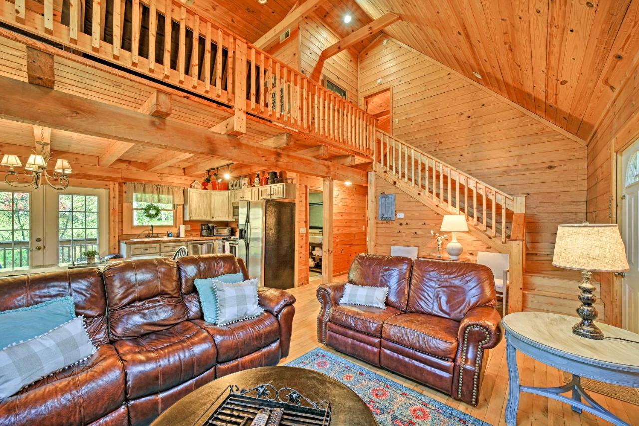 Villa Creekside Bryson City Cabin With Private Hot Tub Exterior foto