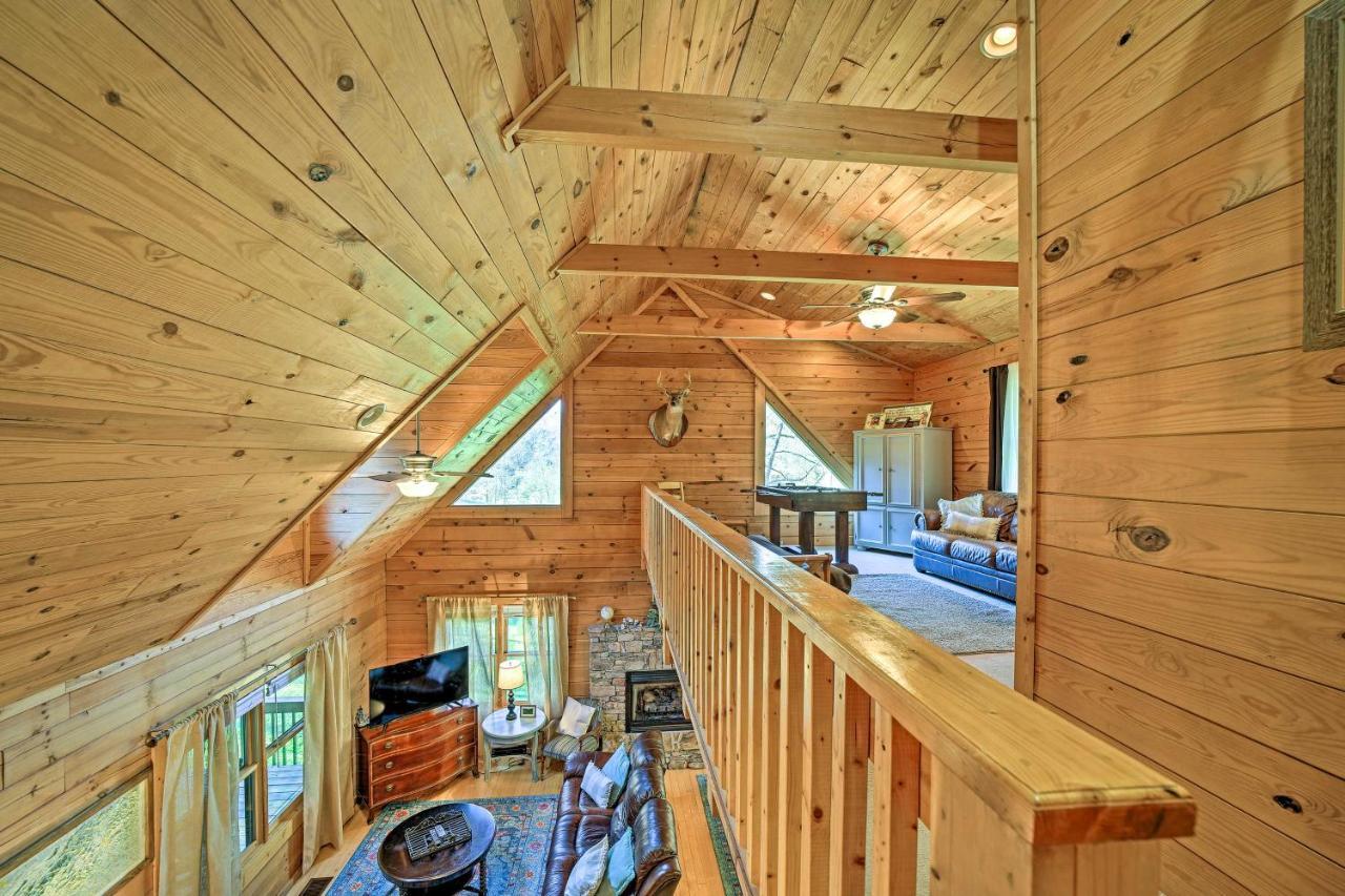 Villa Creekside Bryson City Cabin With Private Hot Tub Exterior foto