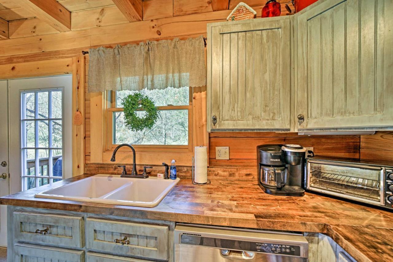 Villa Creekside Bryson City Cabin With Private Hot Tub Exterior foto