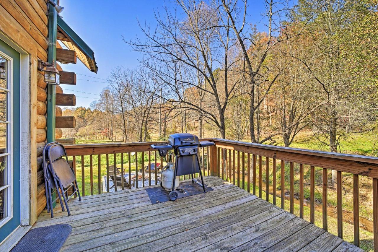 Villa Creekside Bryson City Cabin With Private Hot Tub Exterior foto