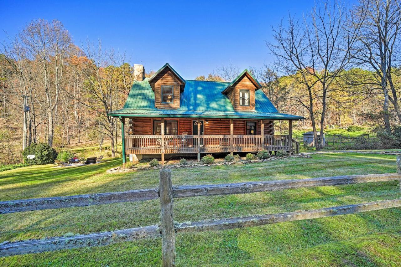 Villa Creekside Bryson City Cabin With Private Hot Tub Exterior foto